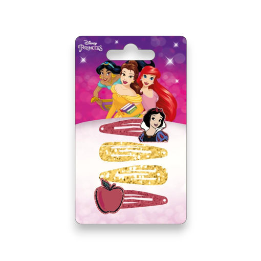 Picture of PRINCESS CLICK CLACK CLIPS 4 PACK SNOW WHITE